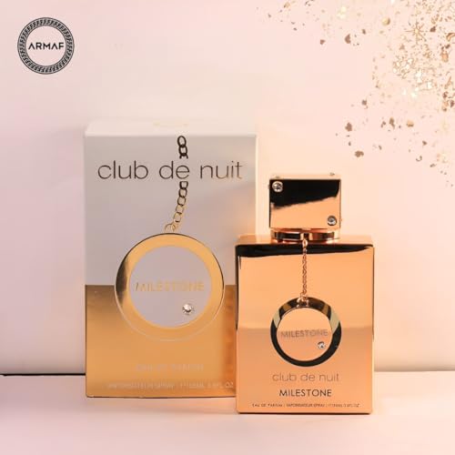 Armaf Club De Nuit Milestone for Unisex Eau de Parfum Spray, 3.6 Ounce