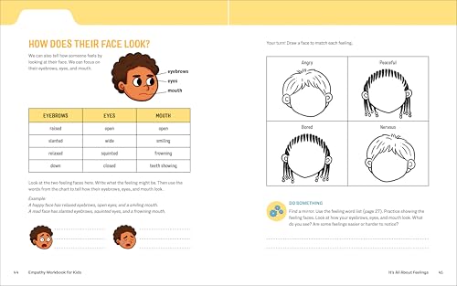 Empathy Workbook for Kids: 50 Activities to Learn About Kindness, Compassion, and Other People's Feelings (Health and Wellness Workbooks for Kids)