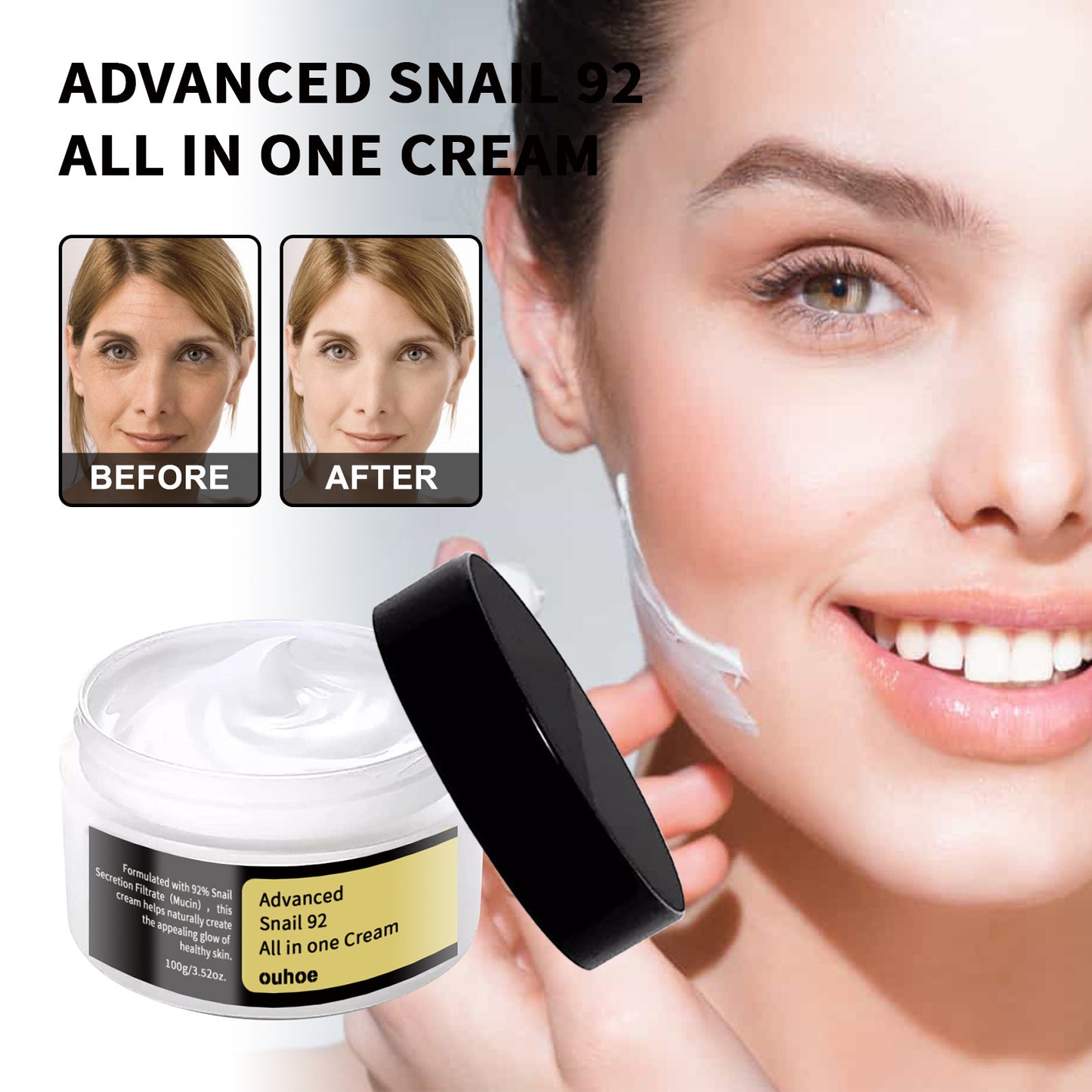 Snail Mucin Face Cream – Hydrate, Repair & Glow Naturally ✨

Discover the skin-transforming power of nature with our Snail Mucin Face Cream – a lightweight, fast-absorbing moisturizer designed to deeply hydrate, visibly repair, and brighten your skin💋🌹