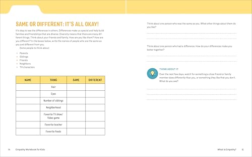Empathy Workbook for Kids: 50 Activities to Learn About Kindness, Compassion, and Other People's Feelings (Health and Wellness Workbooks for Kids)