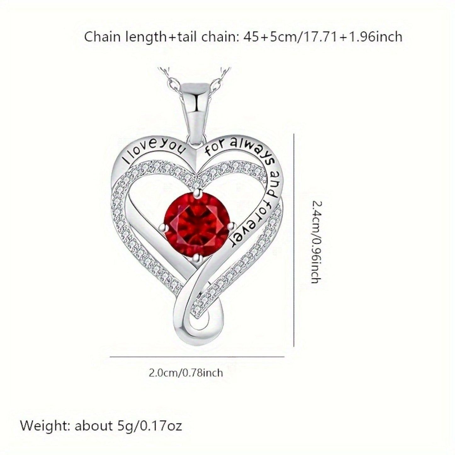 Amaon Outlet Clearance'Sales Today 925 Silver Diamond Long Necklaces for Women After Christmas'Sale My+Orders Love Heart Shape Jewelry Birthday Anniversary for Her Sister